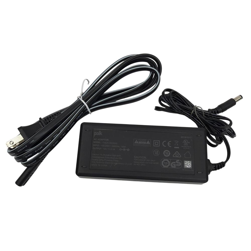 Polk TNUA1903003 AC Adapter 19V 3A Power Supply With Cord